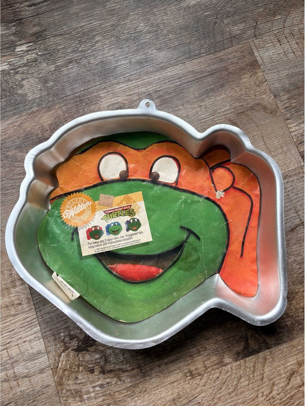 Vintage Wilton Teenage Mutant Ninja Turtles Michelangelo Cake Pan Mold 1989